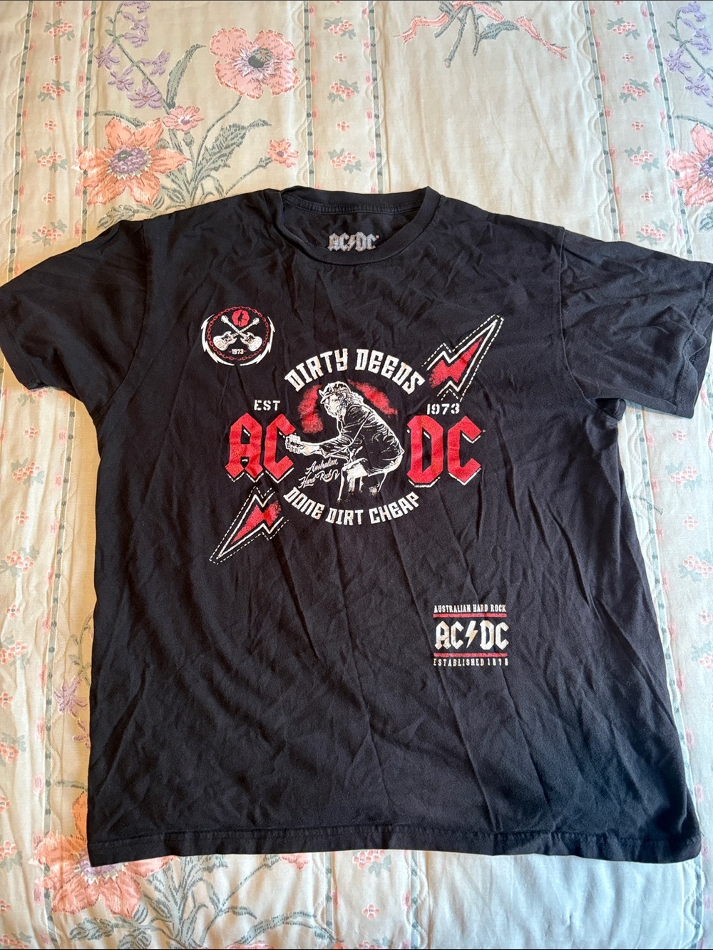 AC/DC Black Graphic Tee